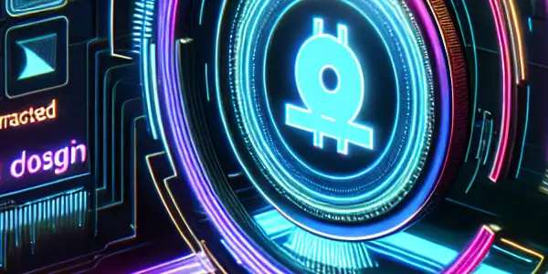 A futuristic digital interface showcasing glowing adult tokens and data streams in a high-tech environment.